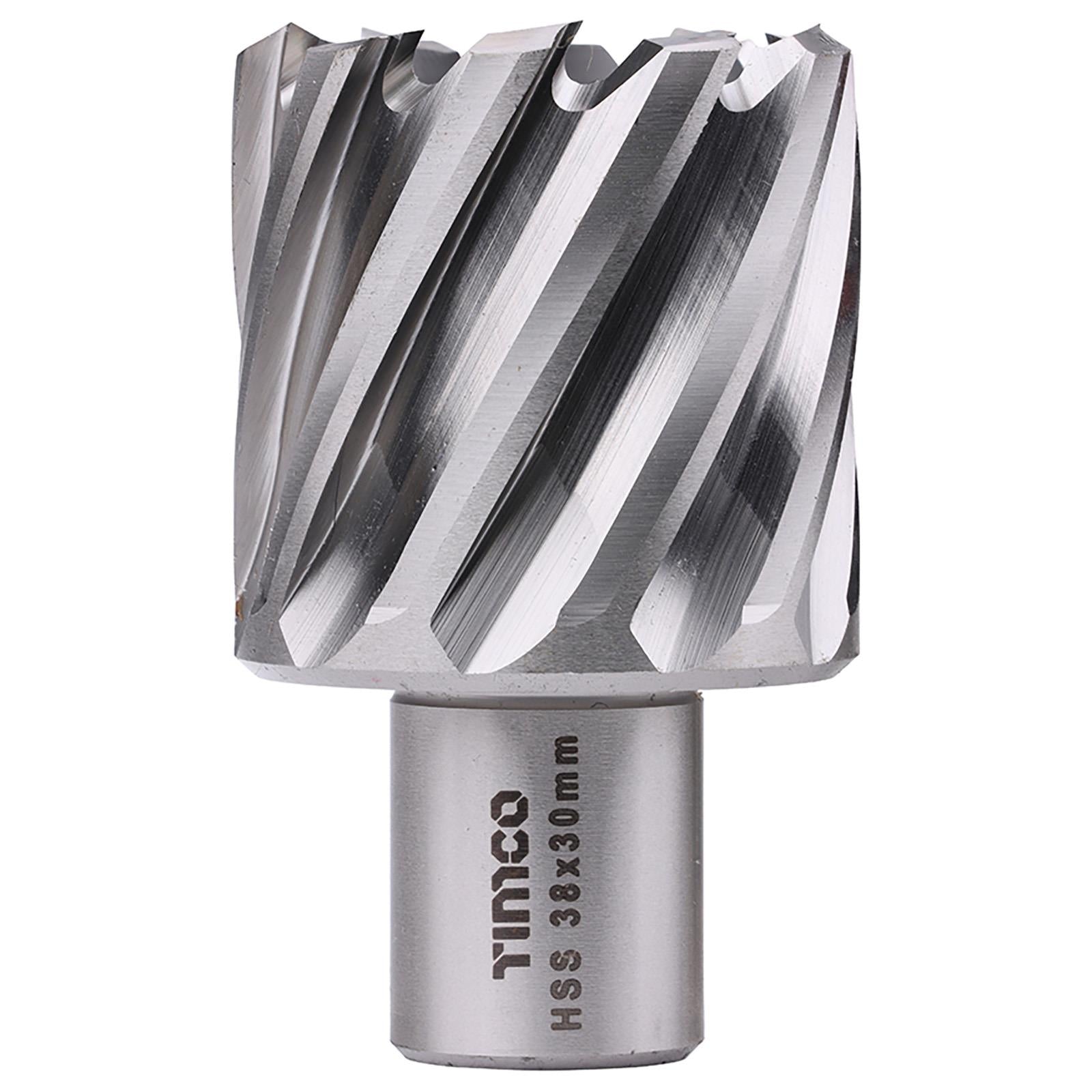 TIMCO Broaching Cutters M2 HSS Steel Mag Drill Bit and Replacement Pilot Pins - Choose Size