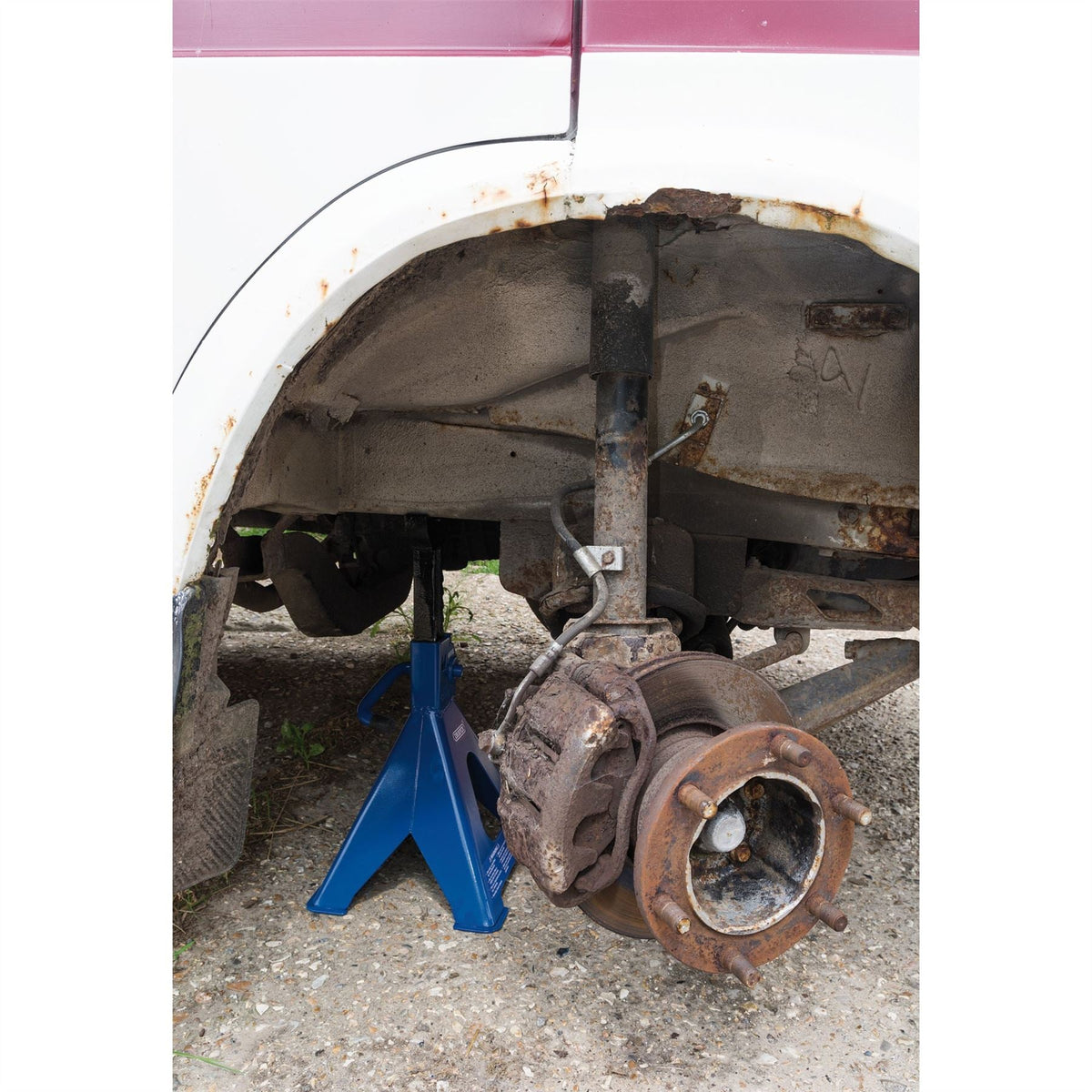 Draper Ratchet Axle Stands 6 Tonne (Pair) 30883  White Rose Tools
