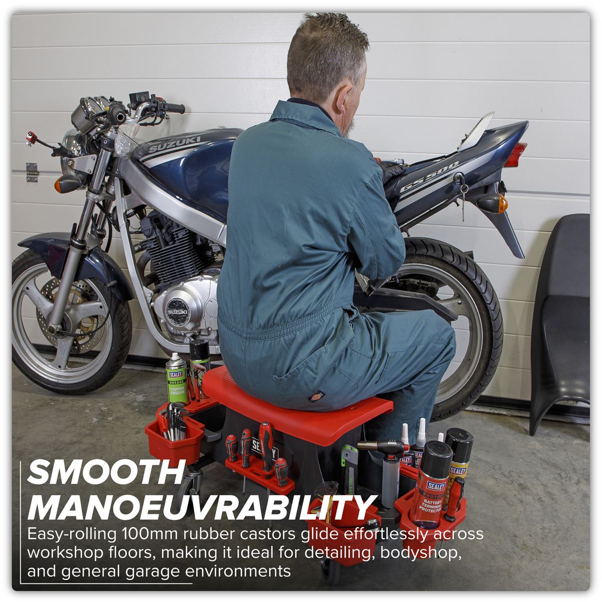 Sealey Mechanic's Detailing Utility Seat