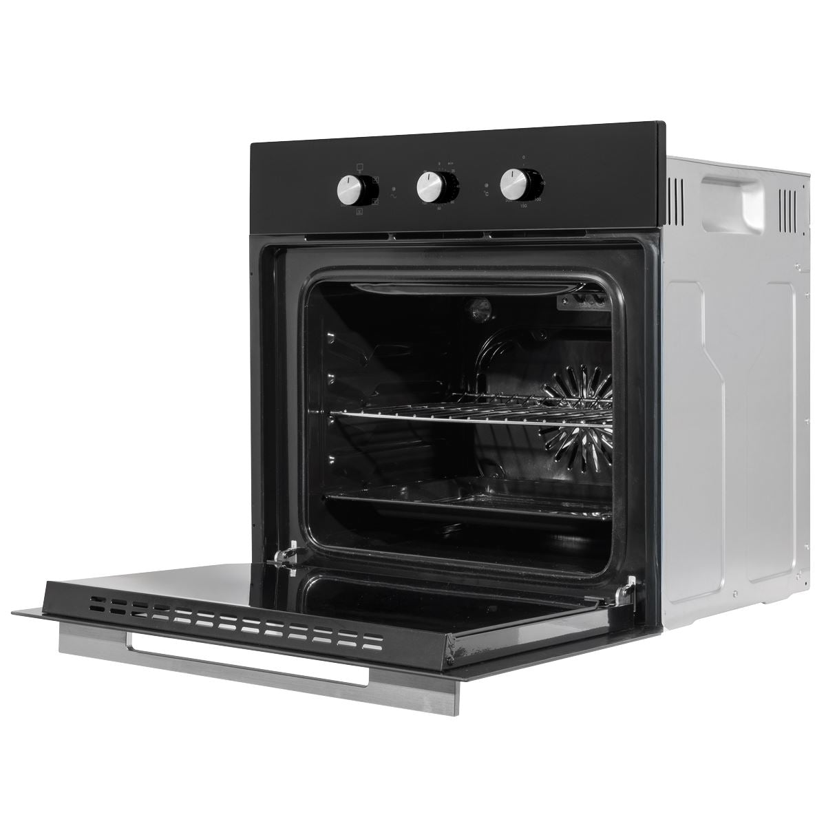 Baridi Built-In 5-Function Fan Assisted Oven with Timer 60cm, 55L Capacity - Black