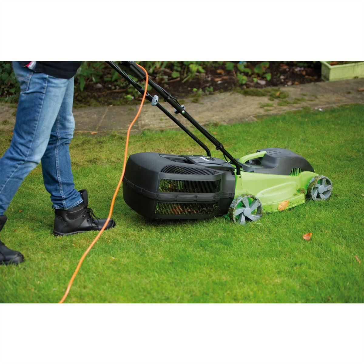Draper Storm Force 230V Lawn Mower 380mm 1400W 20227  White Rose Tools