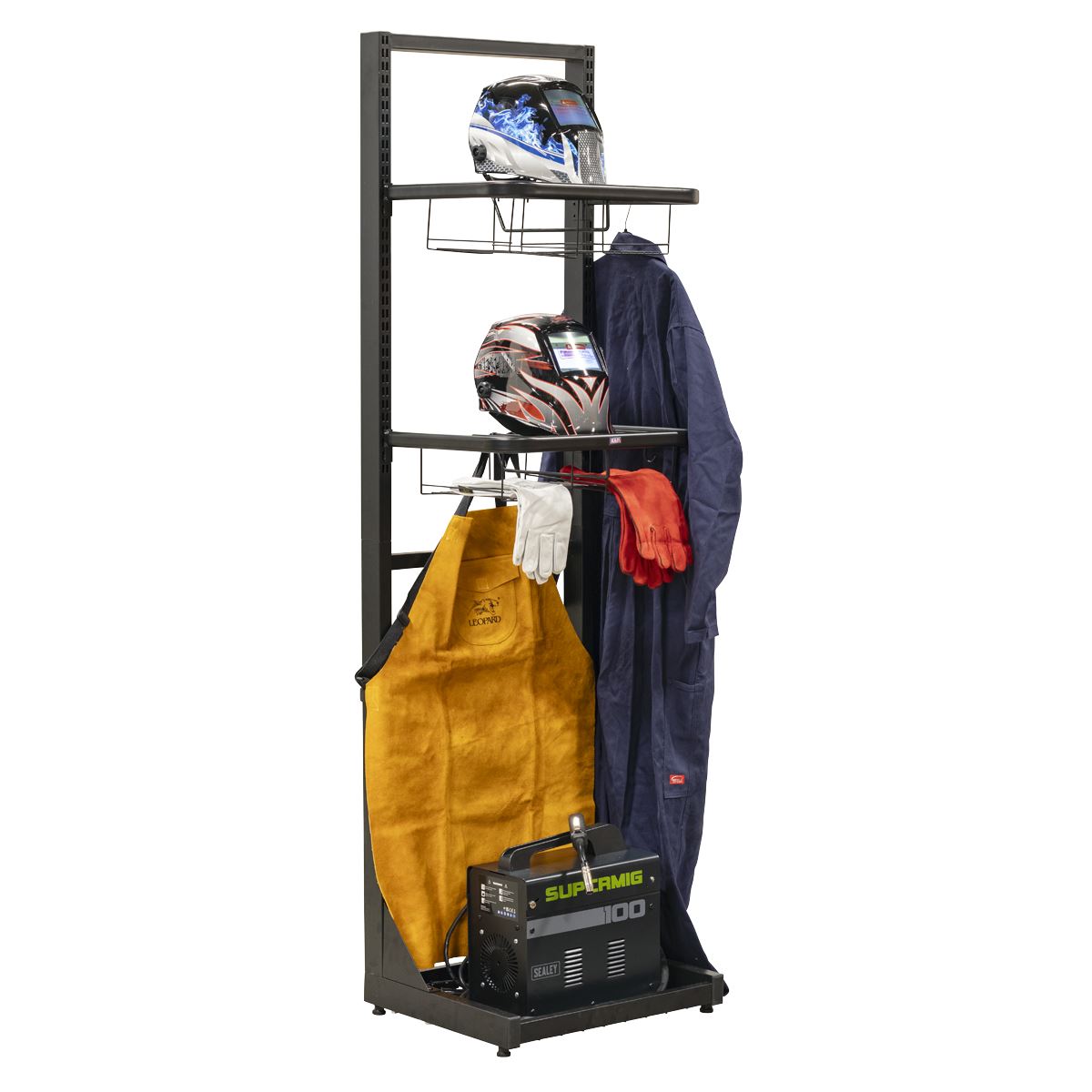Sealey Motorcycle Helmet & Gear Tidy, Freestanding 