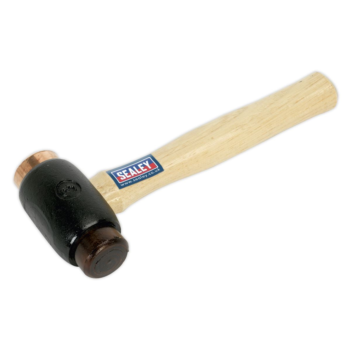 Sealey Premier Copper/Rawhide Faced Hammer 3.5lb Hickory Shaft