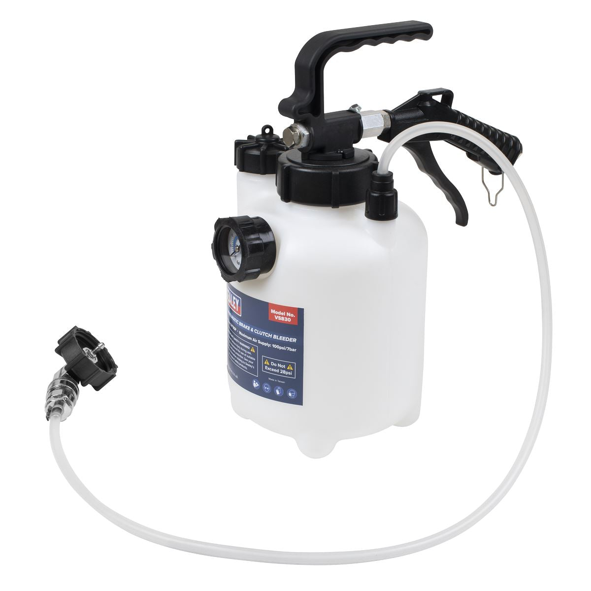 Sealey Pneumatic Brake & Clutch Bleeder 2.5L  White Rose Tools
