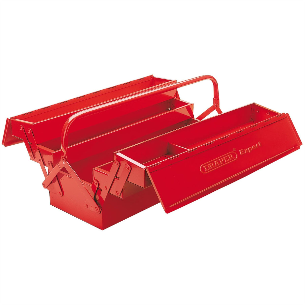 Draper Expert Extra Long Four Tray Cantilever Tool Box 530mm 88904  White Rose Tools