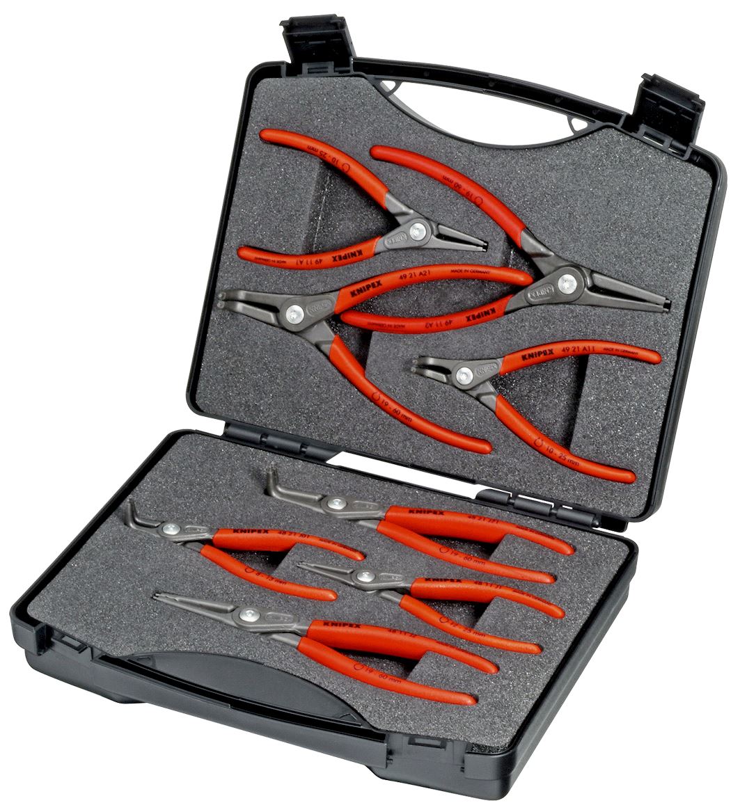 Knipex Circlip Pliers Tool Box SRZ 8 Piece Internal External Plier 00 21 25