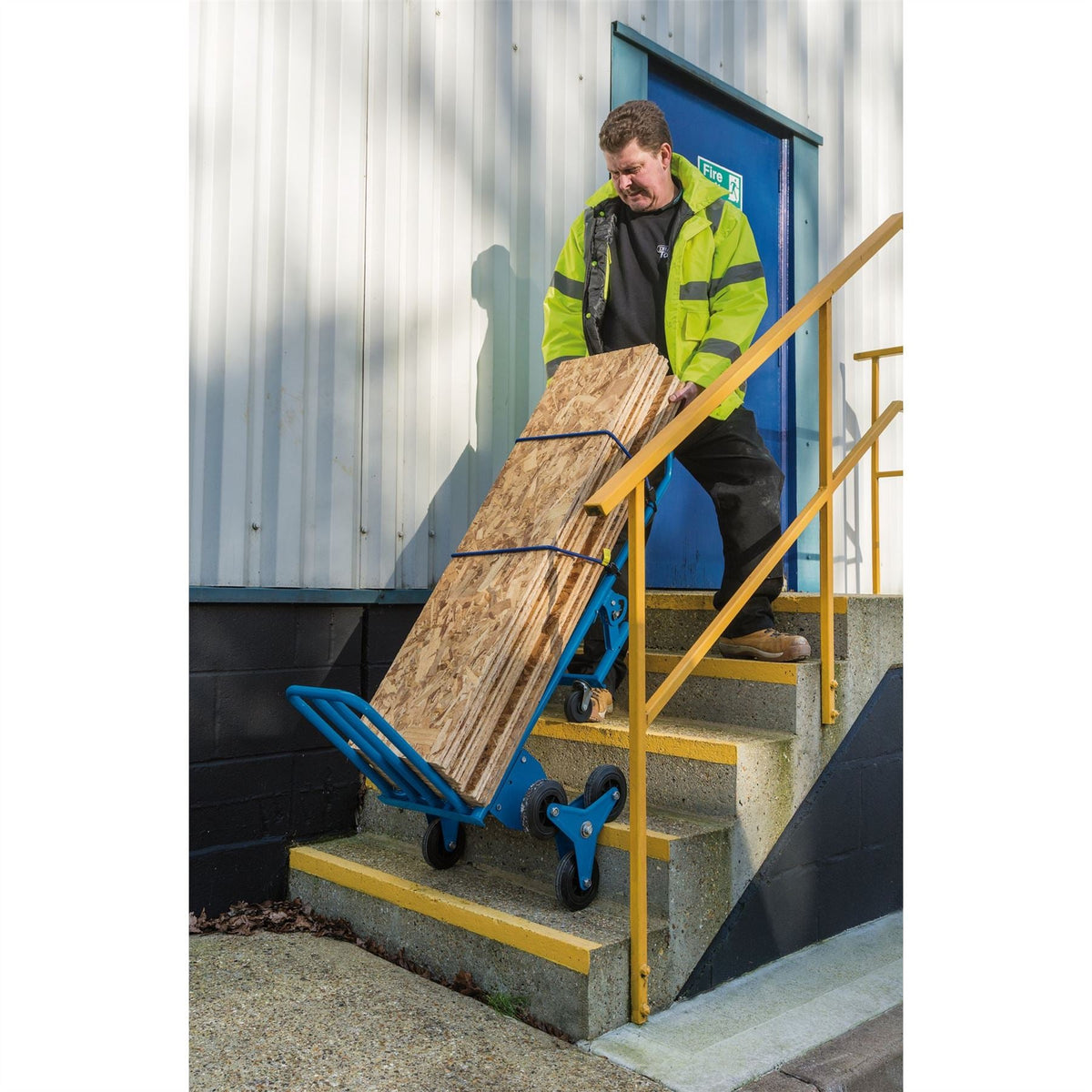 Draper 2-in-1 Stair Climb Sack Truck 85675  White Rose Tools