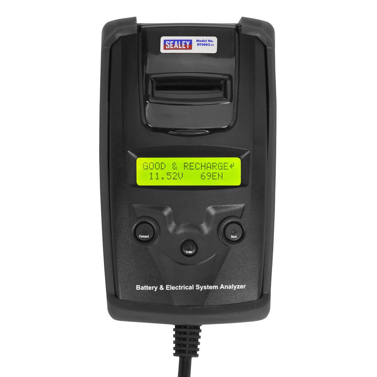 Sealey 6/12/24V Digital Battery & Alternator Tester with Printer 