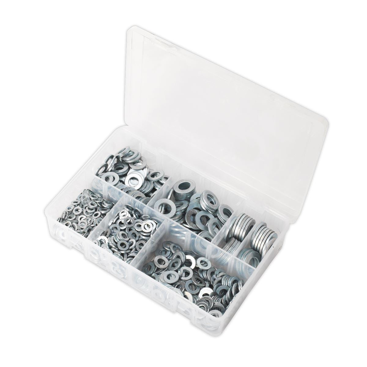 Sealey 1070 Piece Flat Washer Assortment DIN 125 M5-M16 Form A Metric 