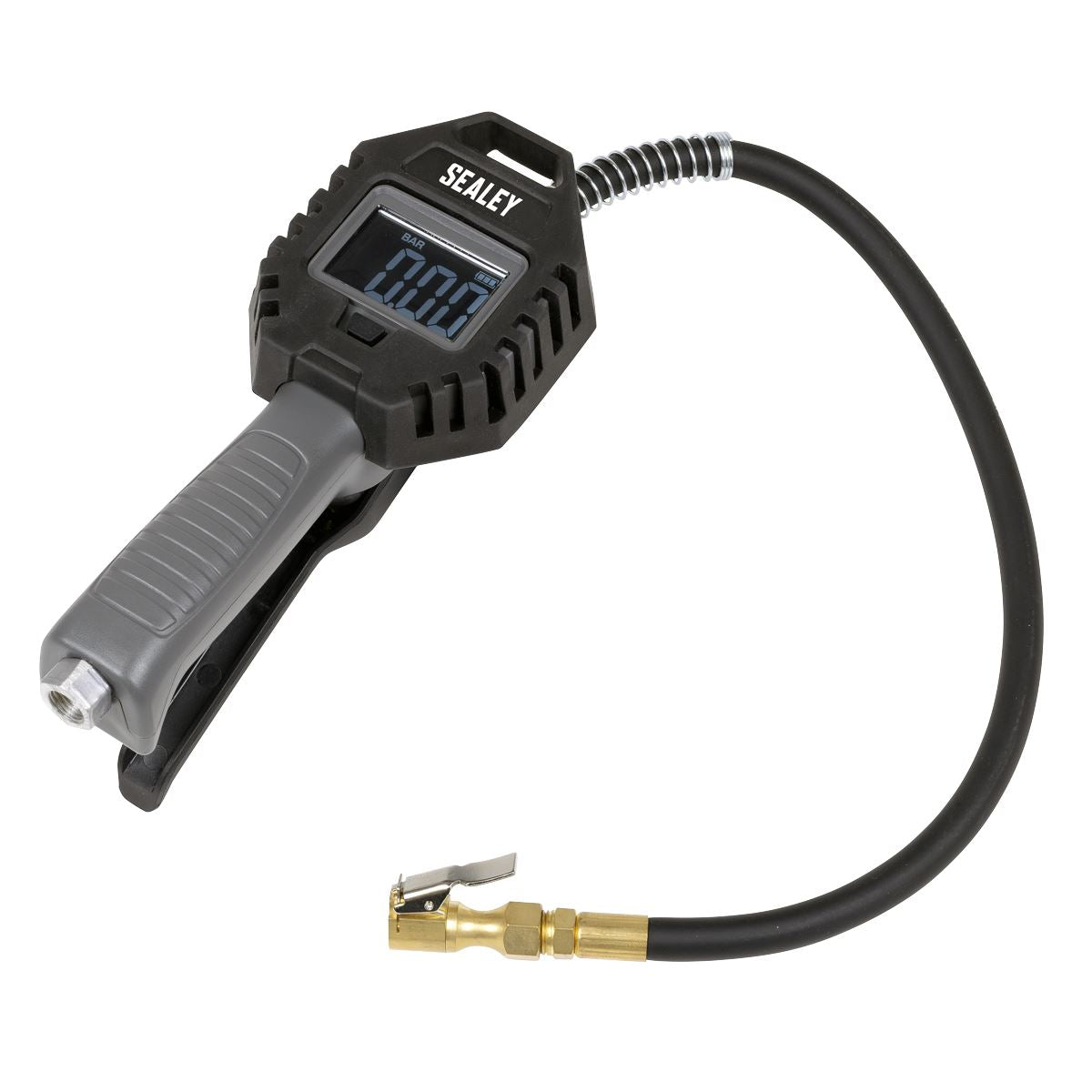Sealey Digital Tyre Inflator with Clip-On Connector Rechargeable