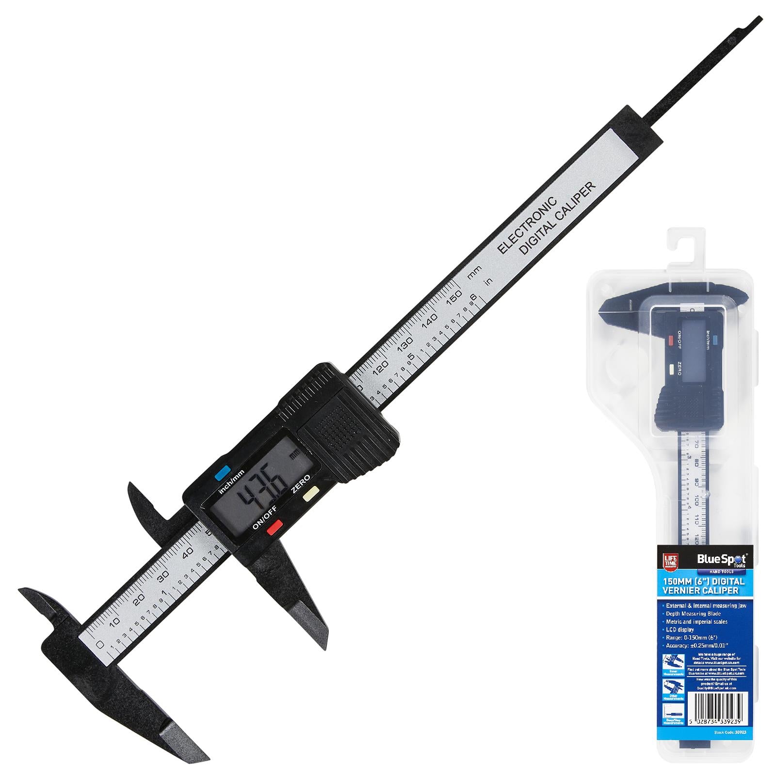 BlueSpot Digital Vernier Caliper 150mm (6") 