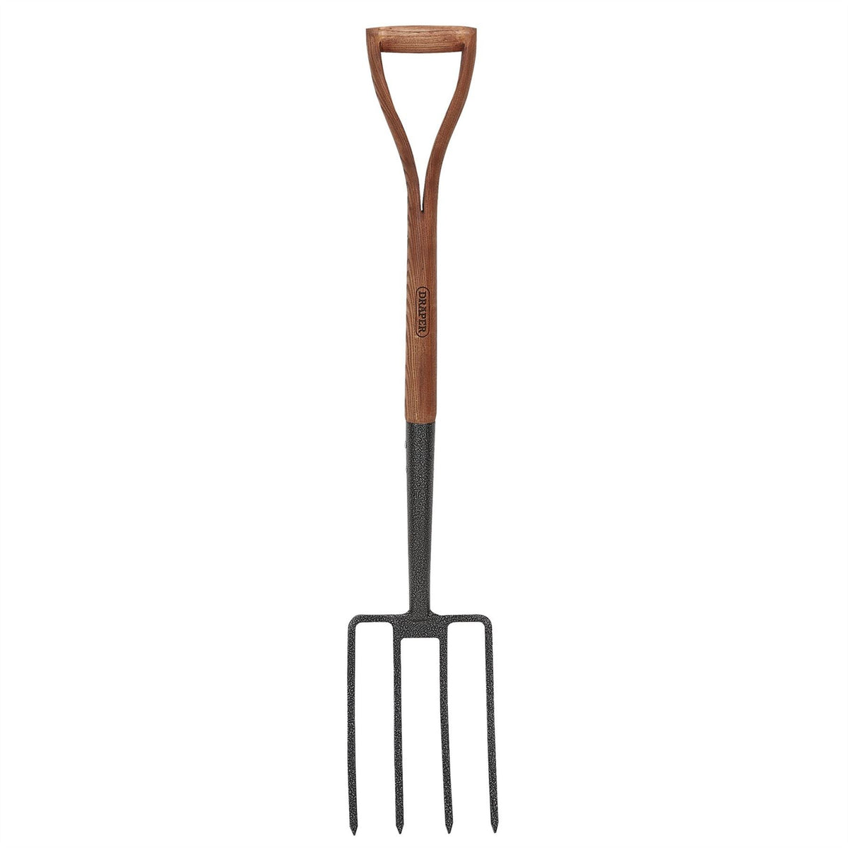 Draper Carbon Steel Garden Fork with Ash Handle 14301  White Rose Tools
