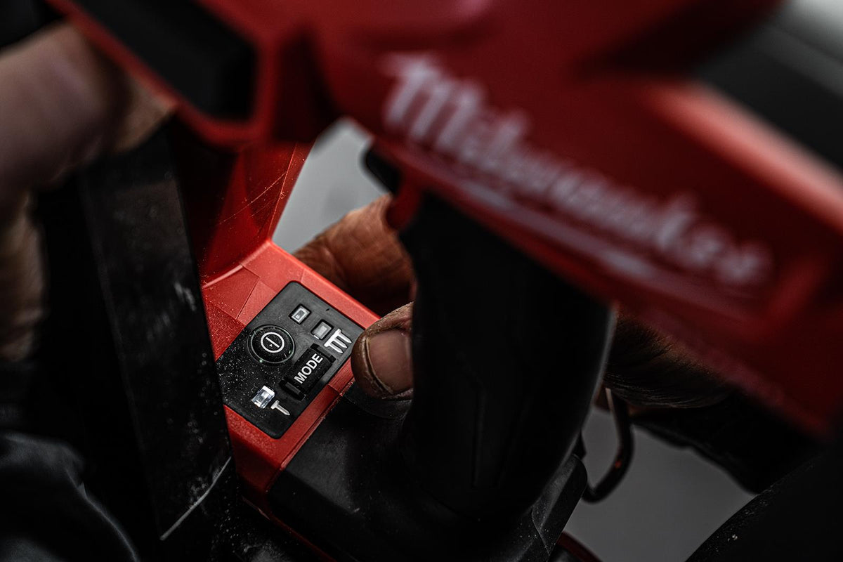 Milwaukee M18 18V FUEL 16 Gauge Angled Nail Finishing Nailer 2-Mode Bare Unit M18FN16GA-0  White Rose Tools