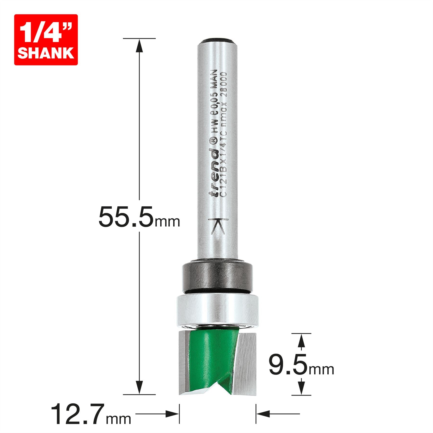Trend Template Profile 12.7mm Diameter  C121BX1/4TC 