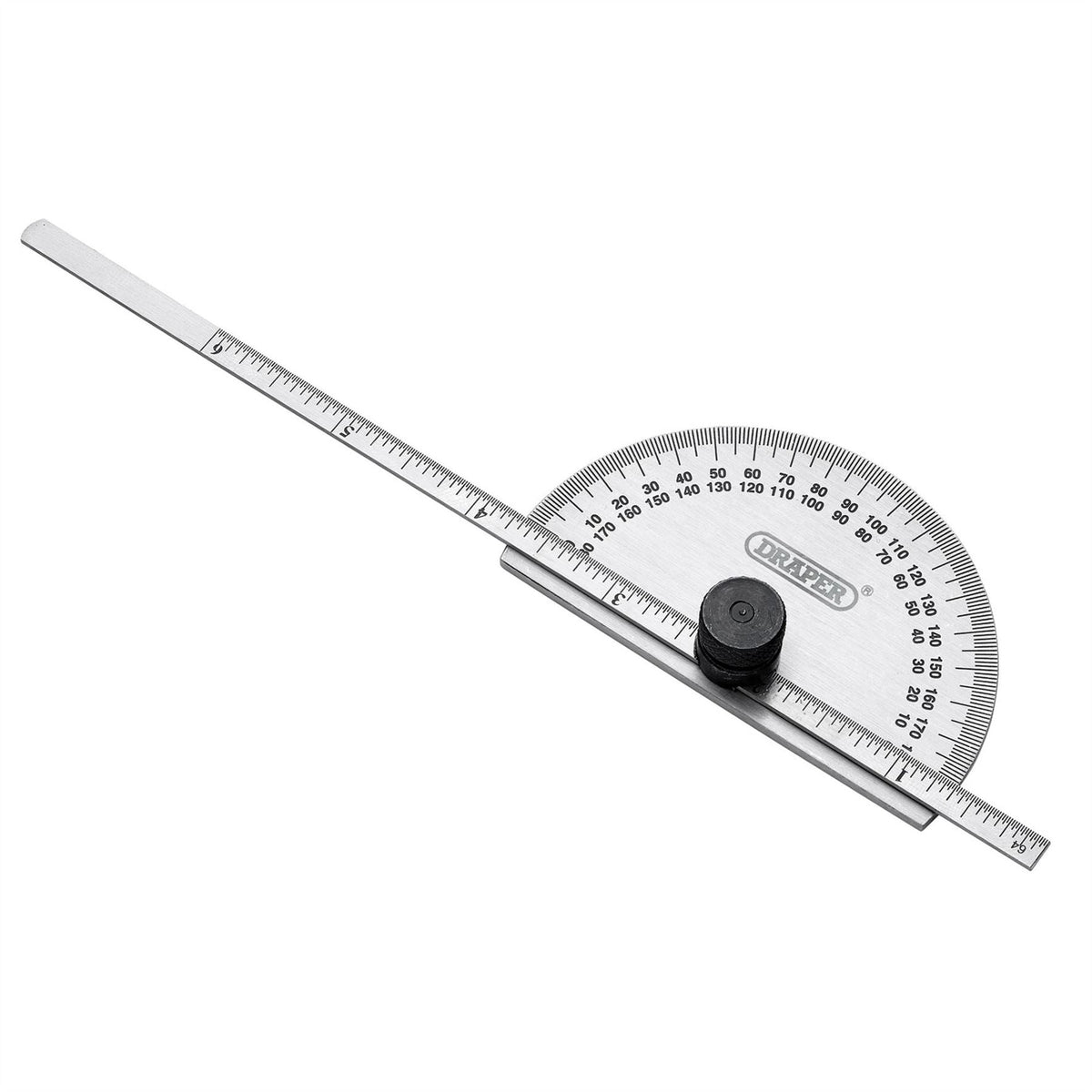 Draper Protractor with Depth Gauge 37342  White Rose Tools