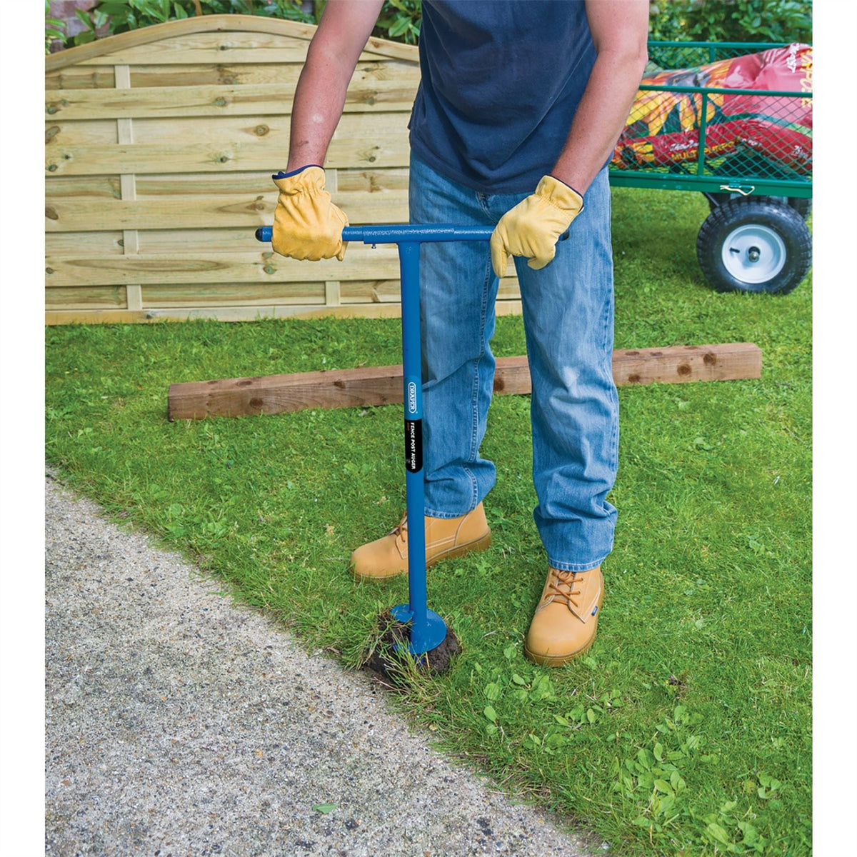 Draper Fence Post Auger 950 x 100mm 82846  White Rose Tools