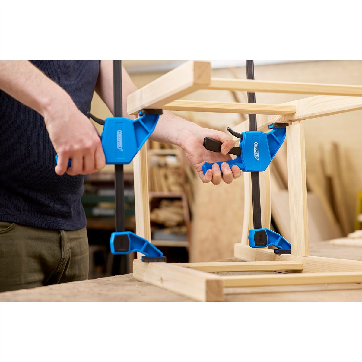 Draper Medium Duty Bar Clamp 300mm 18885  White Rose Tools