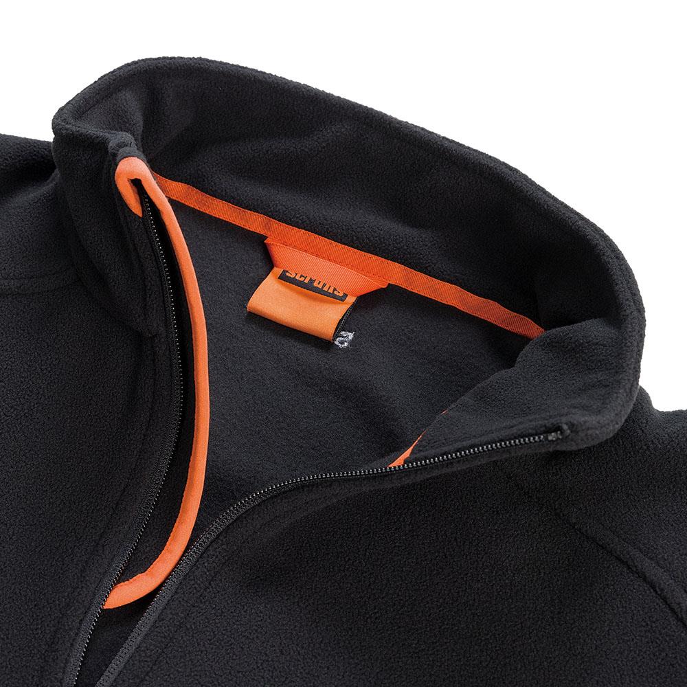 Scruffs Harbour Micro Fleece Jacket Black - Choose Size  White Rose Tools