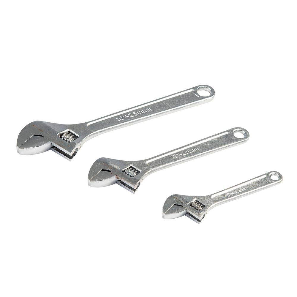 Silverline Adjustable Wrench Set 3pce 150, 200 & 250mm WR03