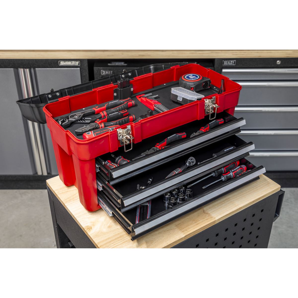 Sealey Toolbox 585mm 3 Drawer Portable
