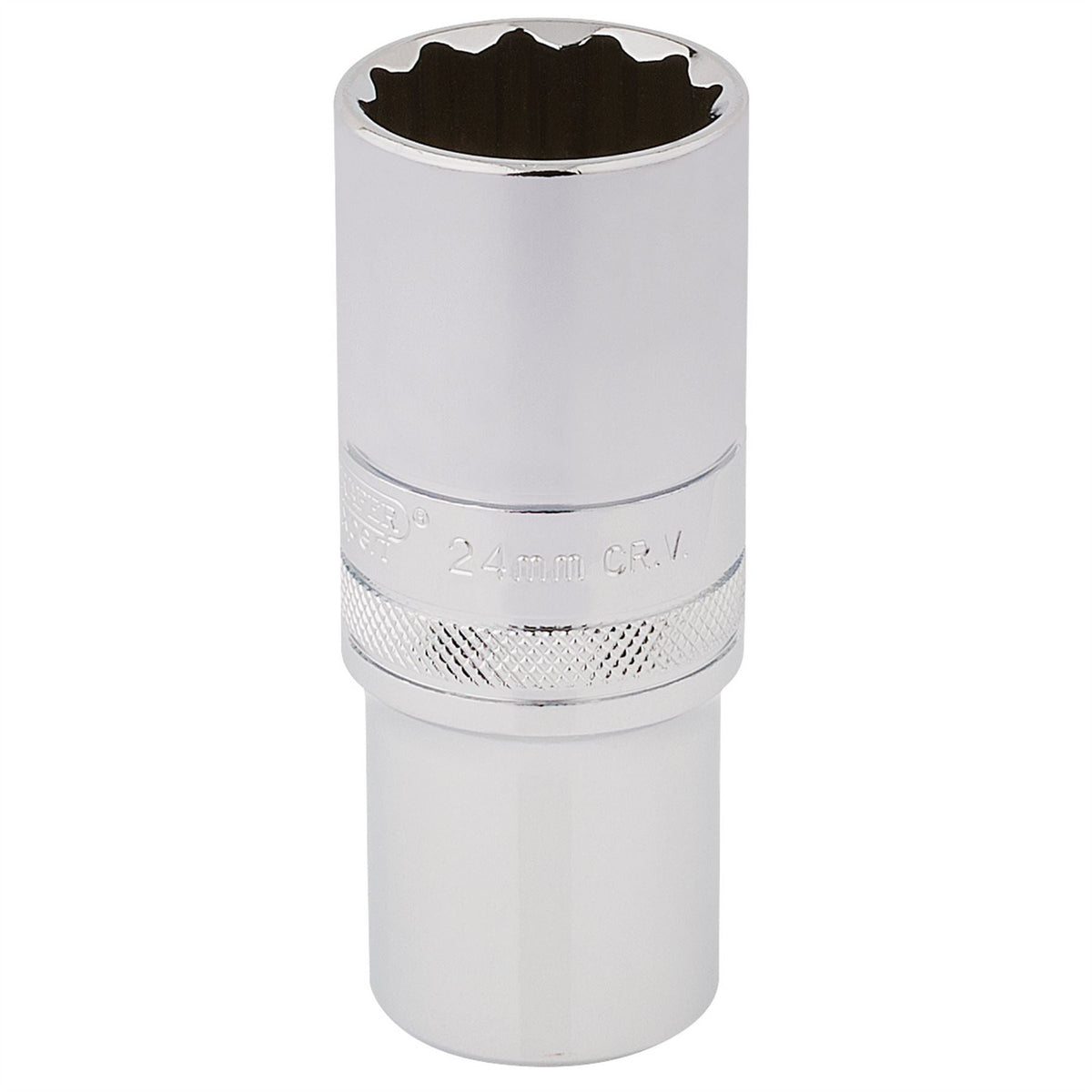Draper Expert HI-TORQ® 12 Point Deep Socket 1/2" Sq. Dr. 24mm 33802  White Rose Tools