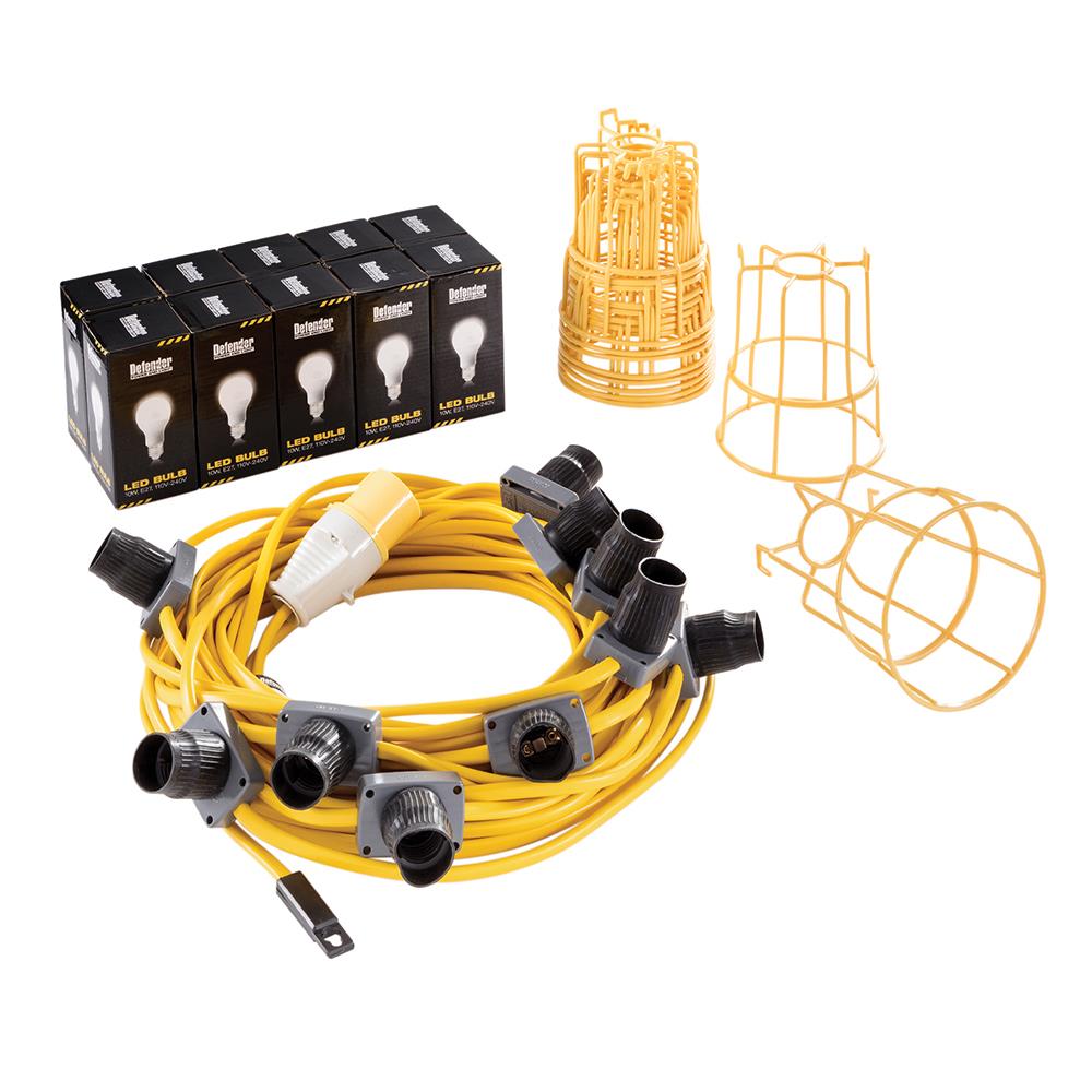 Defender 100W LED ES Festoon Kit 22m 110V E89811