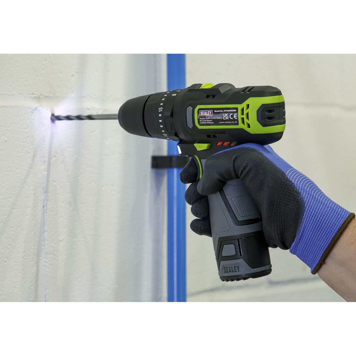 Sealey Cordless Combi Drill Ø10mm 10.8V SV10.8 Series