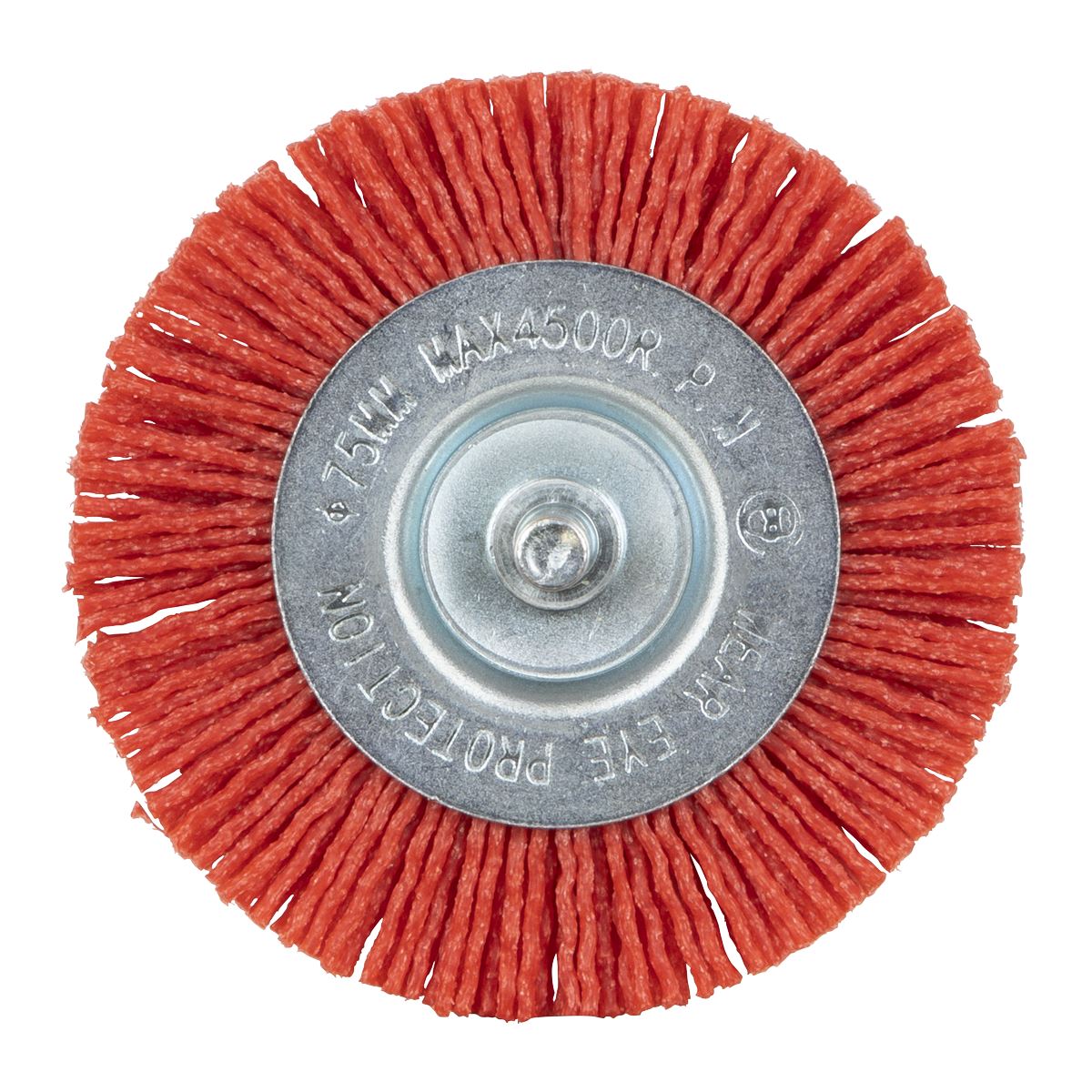 Sealey 75mm Nylon Filament Circular Brush with 6mm Shaft  White Rose Tools