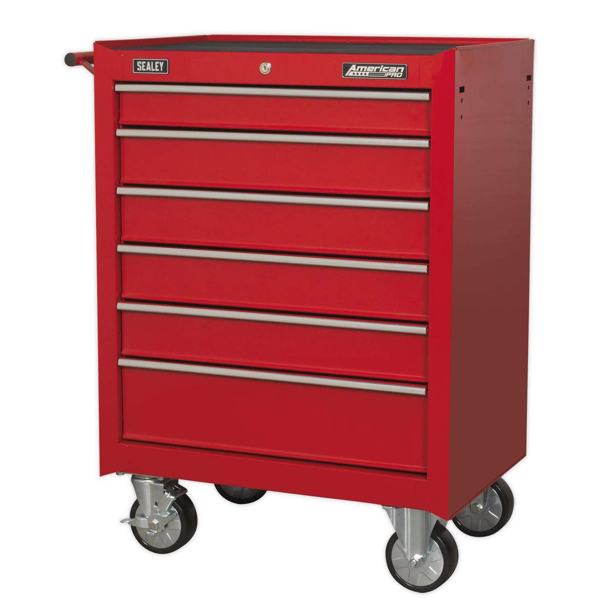Sealey American Pro Rollcab 6 Drawer with Ball-Bearing Slides - Red 