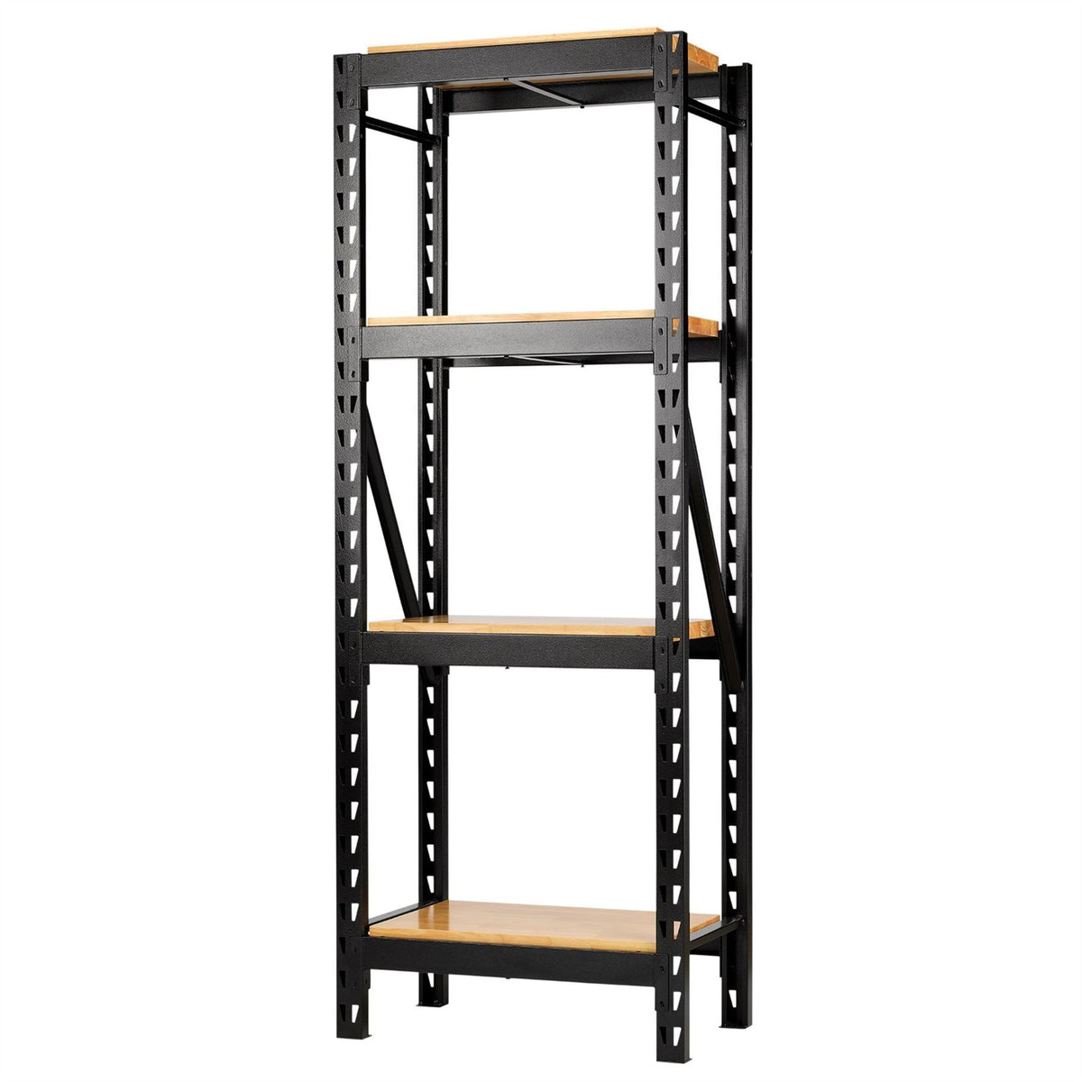 BUNKER 21 Piece Modular 4 Tier Racking with Hardwood Shelving 750mm 32488  White Rose Tools