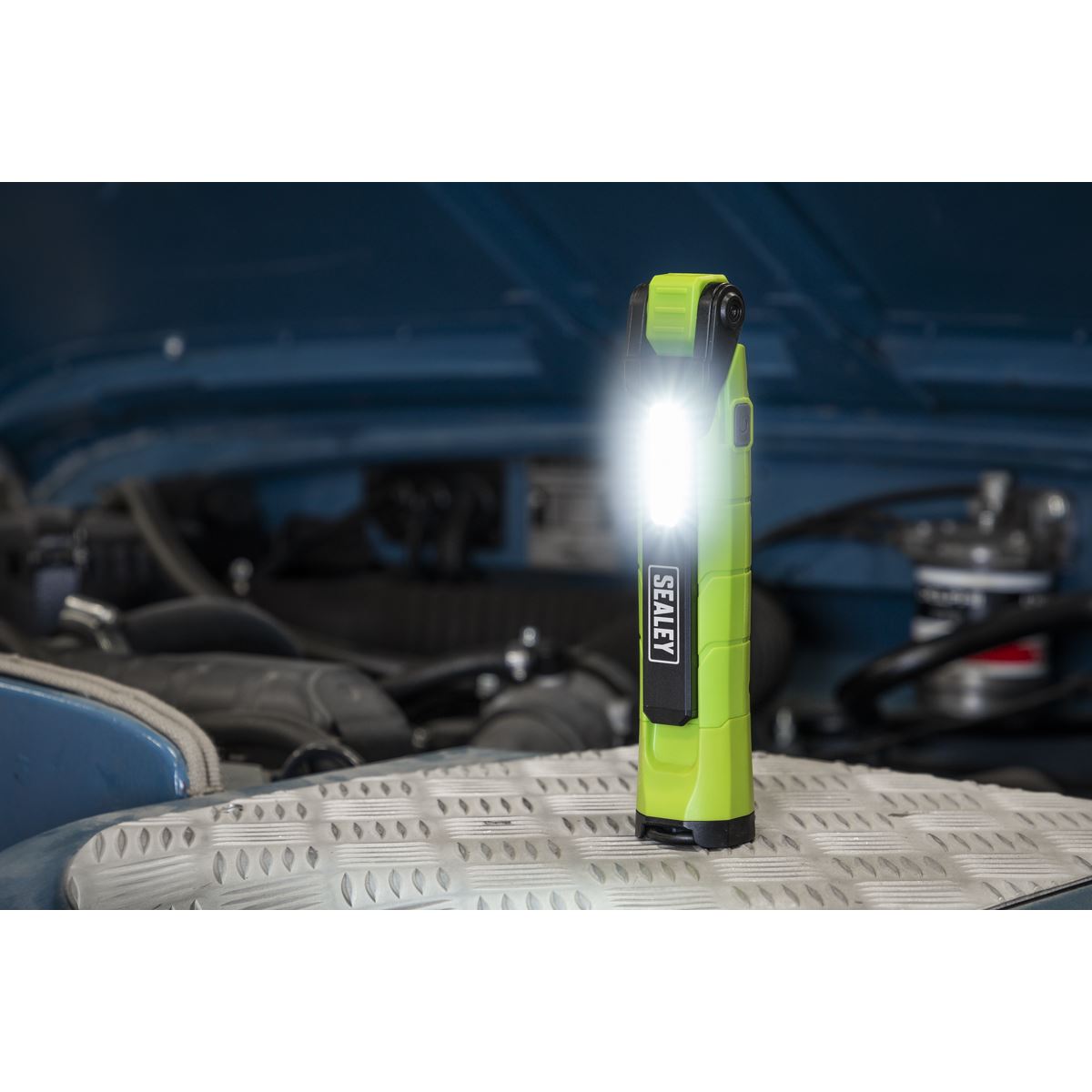 Sealey Rechargeable 360° Inspection Light 10W & 2 x 4W SMD LED Green 