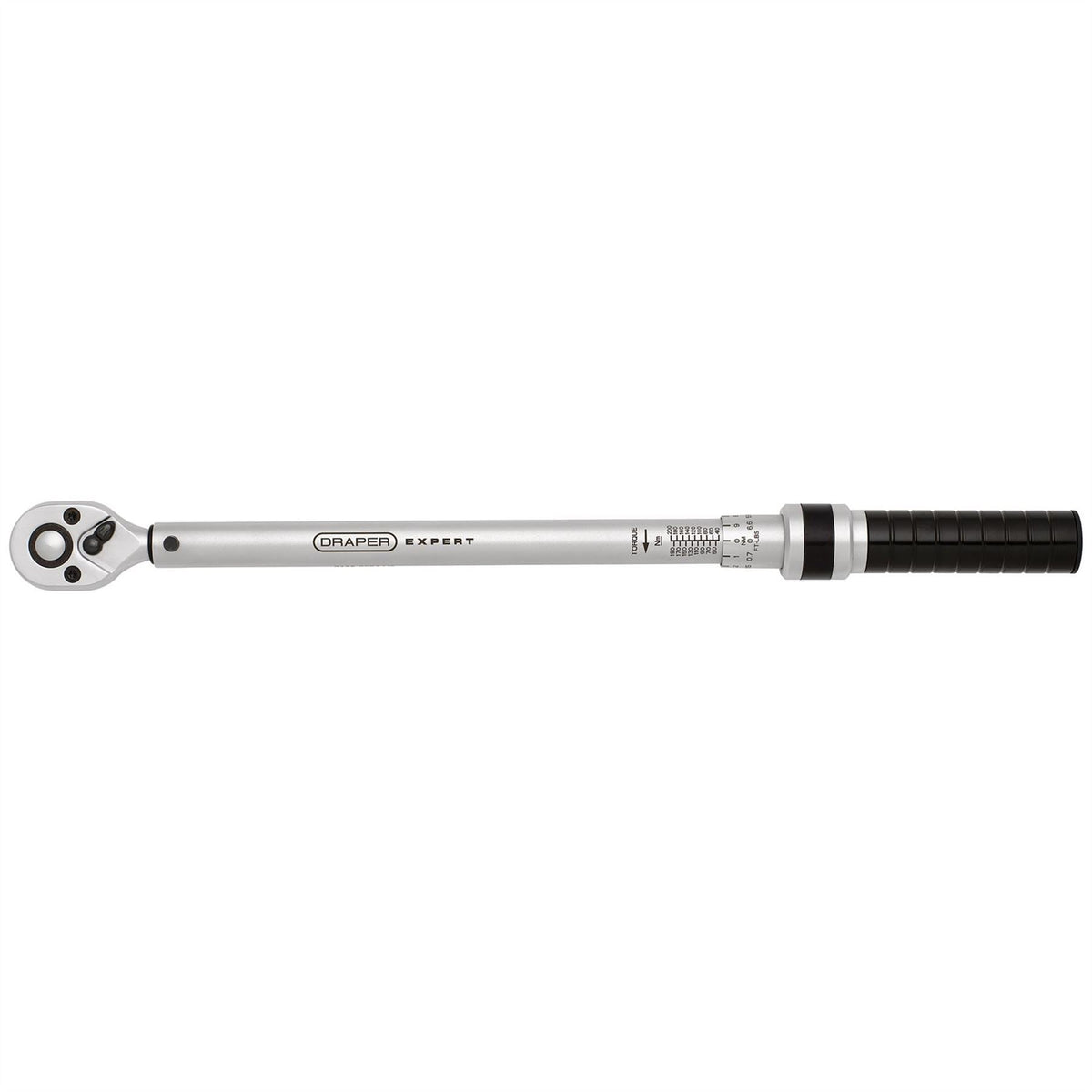 Draper Expert Ratchet Torque Wrench 1/2" Sq. Dr. 40-200Nm 17738  White Rose Tools