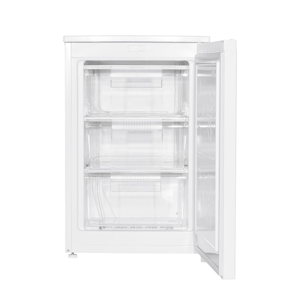 Baridi 55cm Undercounter Freezer with Adjustable Thermostat 85L - White  White Rose Tools