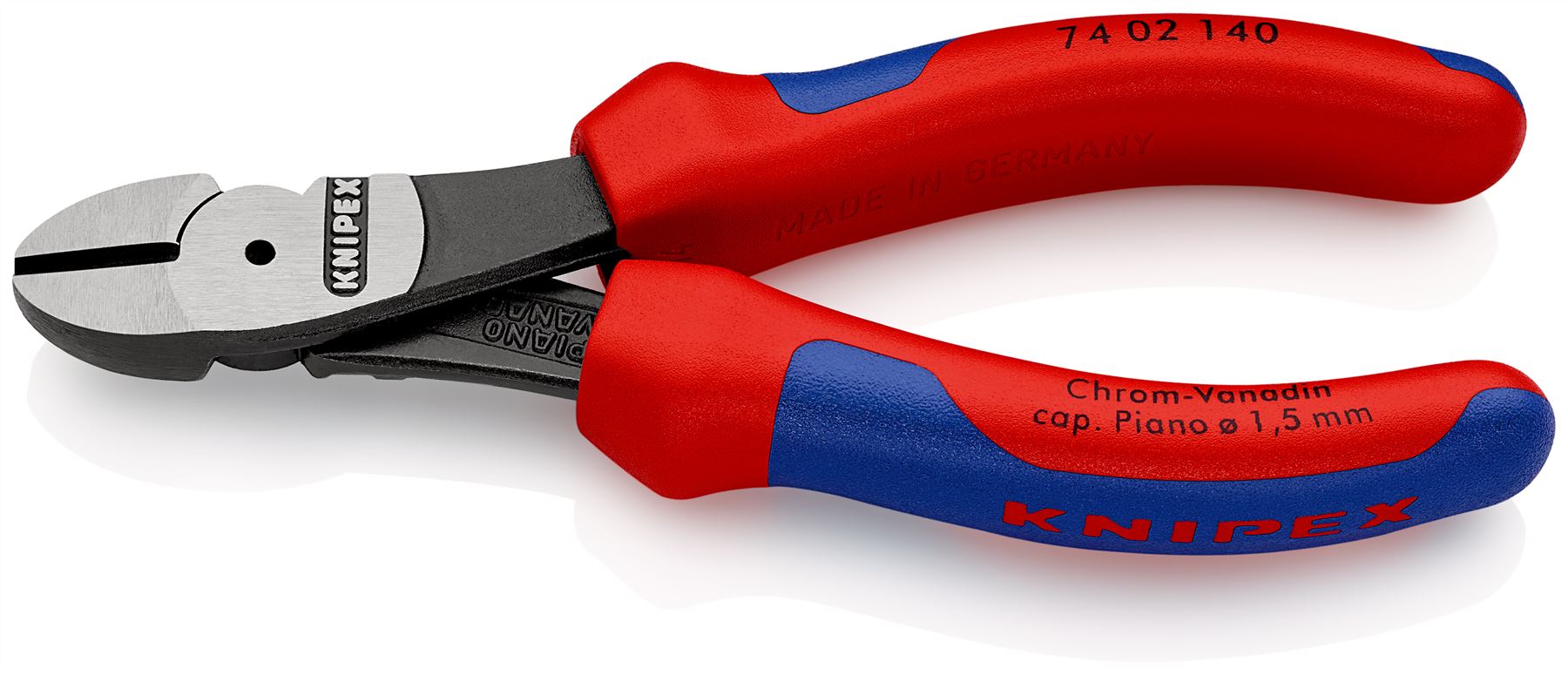 Knipex High Leverage Diagonal Cutter Multi-Component Grips Black Atramentized 140mm 