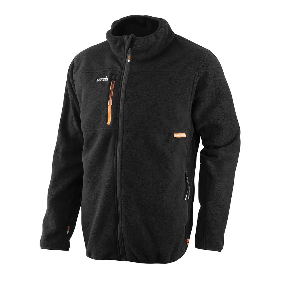 Scruffs Eco Abratect Worker Fleece Black - Choose Size