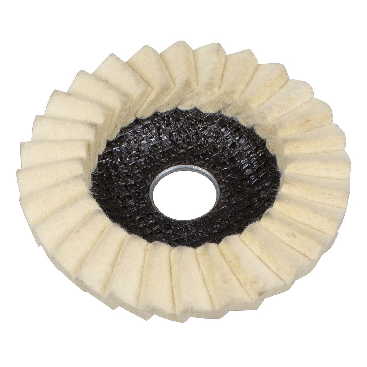 Sealey Felt Flap Disc Ø115mm Ø22mm Bore - Pack of 5  White Rose Tools