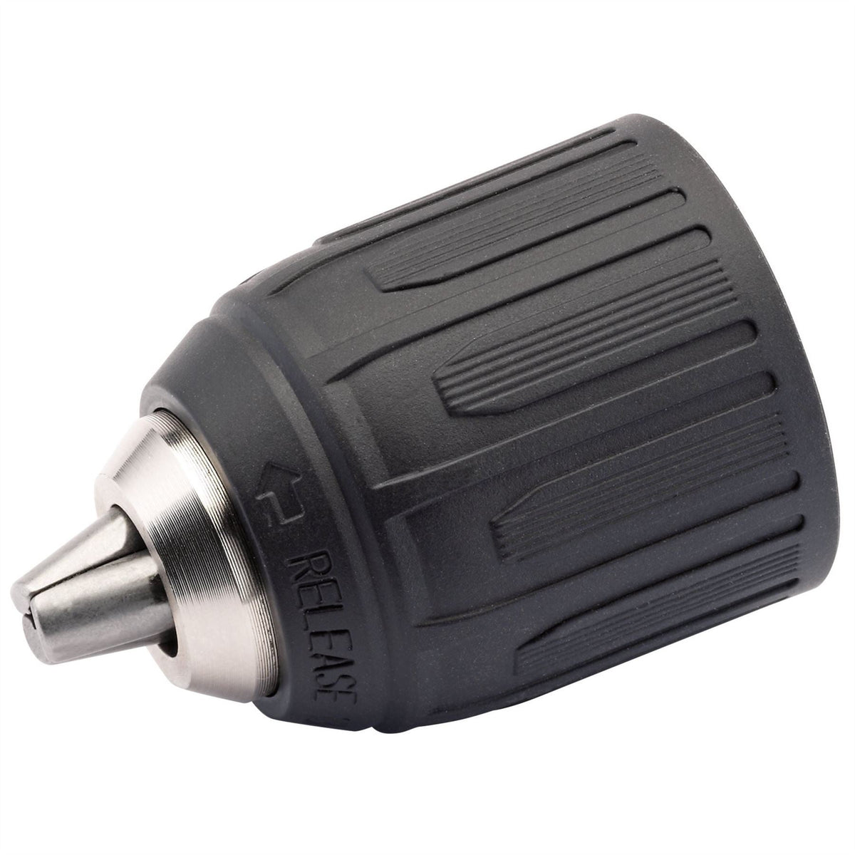 Draper Keyless Plastic Chuck Sleeve for Mains and Cordless Drills 3/8" x 24UNF 10mm Capacity 75280  White Rose Tools