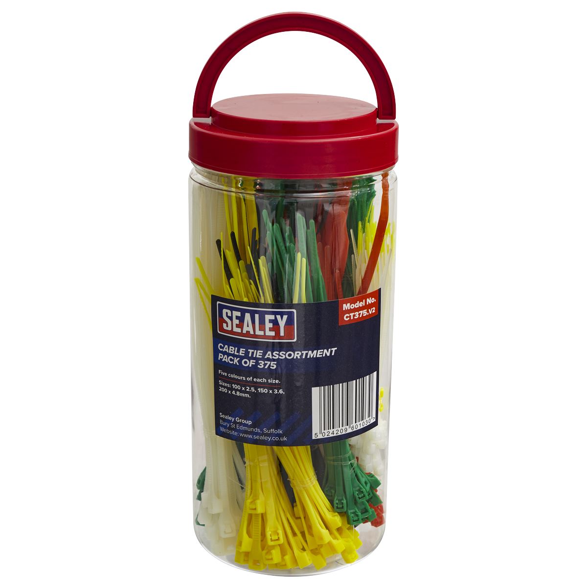 Sealey Cable Tie Assortment Pack of 375 