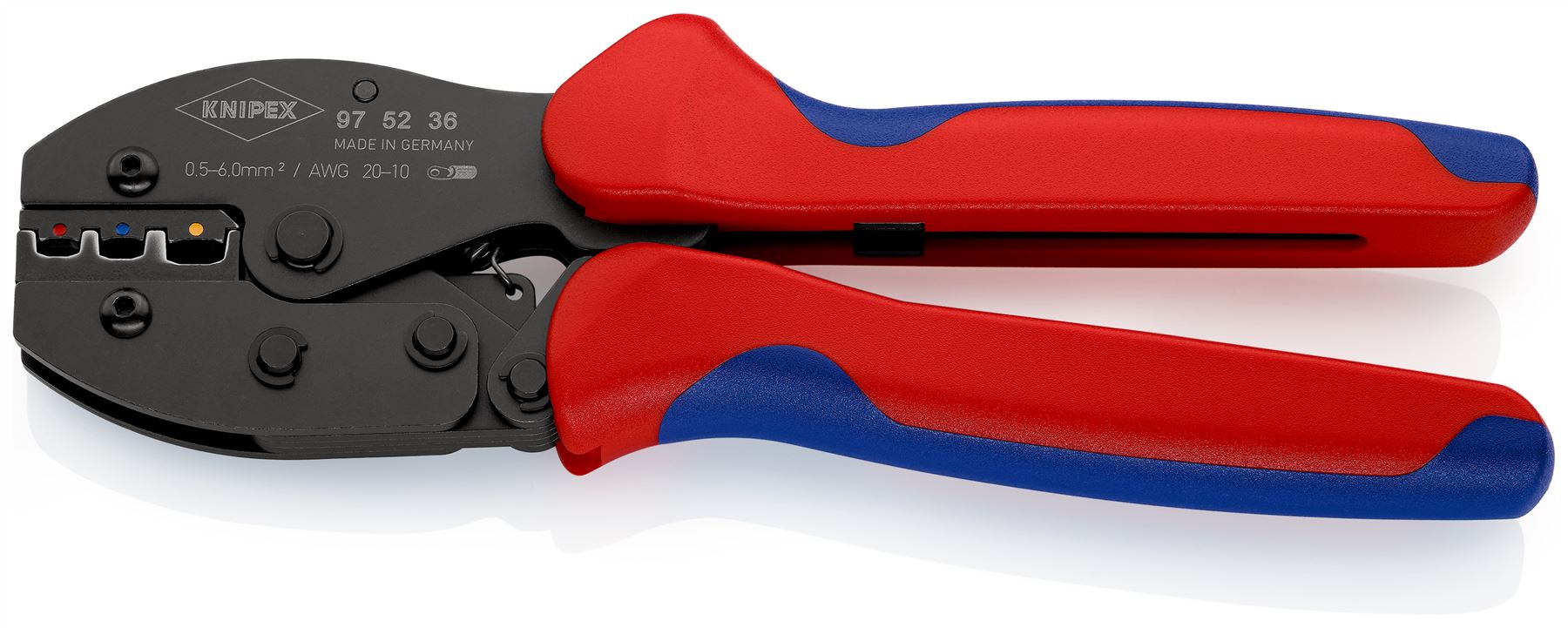 KNIPEX PreciForce Crimping Pliers for Imsulated Terminals Plug and Butt Connectors 97 52 36