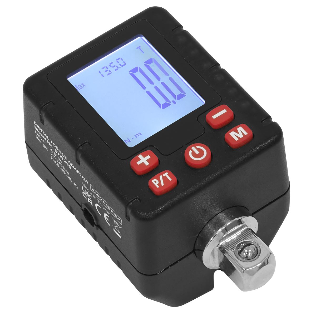 Sealey Premier Digital Torque Adaptor 3/8"Sq Drive 27-135Nm  White Rose Tools