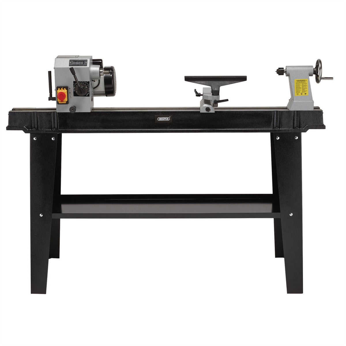 Draper Variable Speed Wood Lathe with Digital Display 750W 60990  White Rose Tools