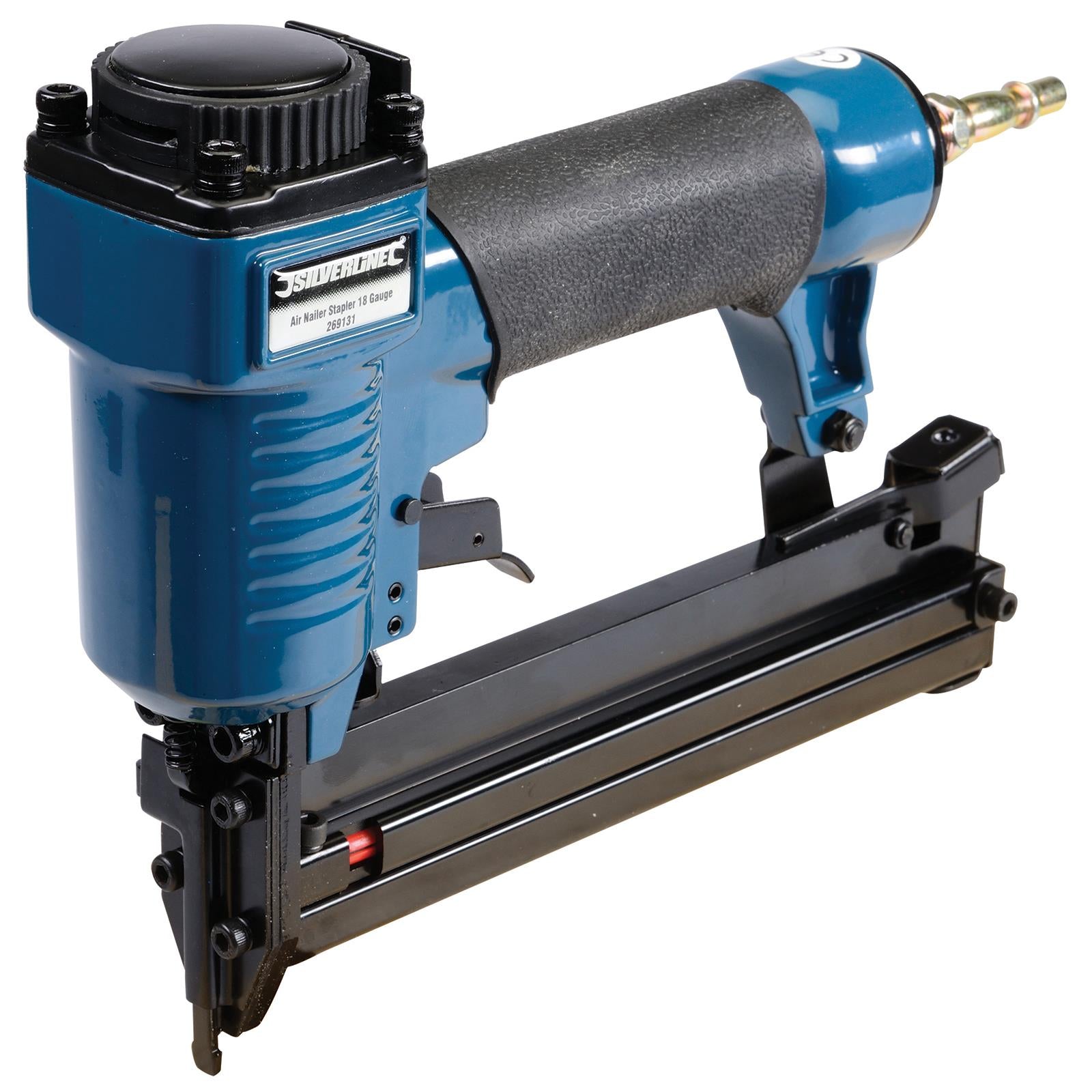 Silverline 32mm Air Nailer Stapler 18 Gauge 10-32mm Staple Nail Gun Power Tool