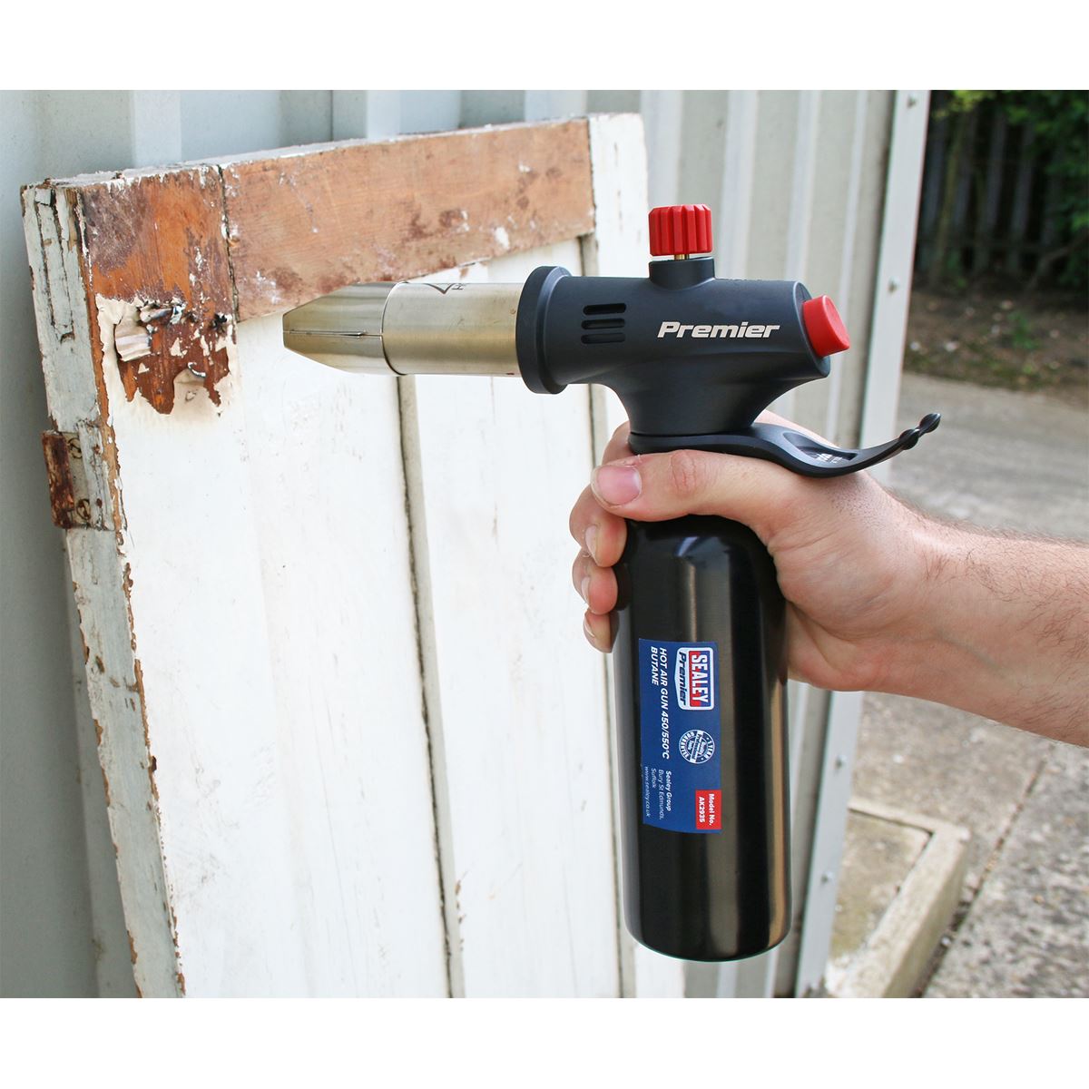 Sealey Premier Heavy Duty Adjustable Flame Butane Hot Air Gun 450/550°C