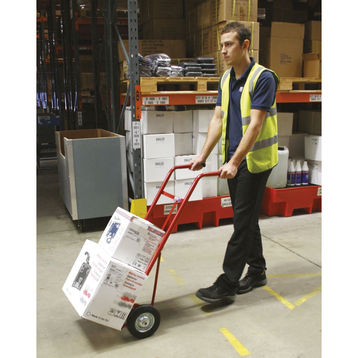 Sealey Sack Truck with Solid Tyres 150kg Capacity