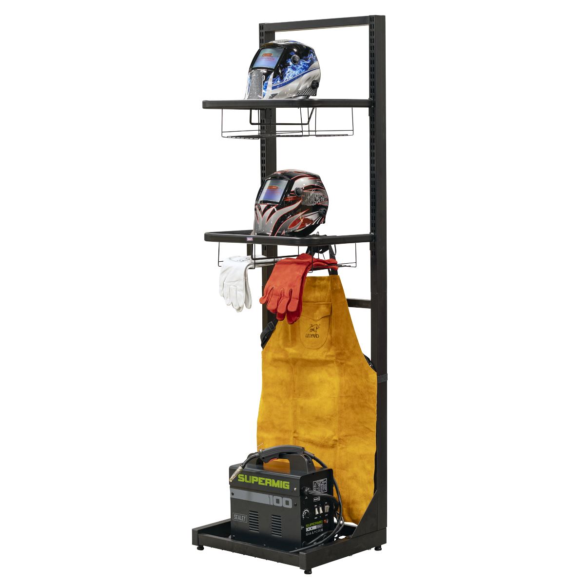Sealey Motorcycle Helmet & Gear Tidy, Freestanding 