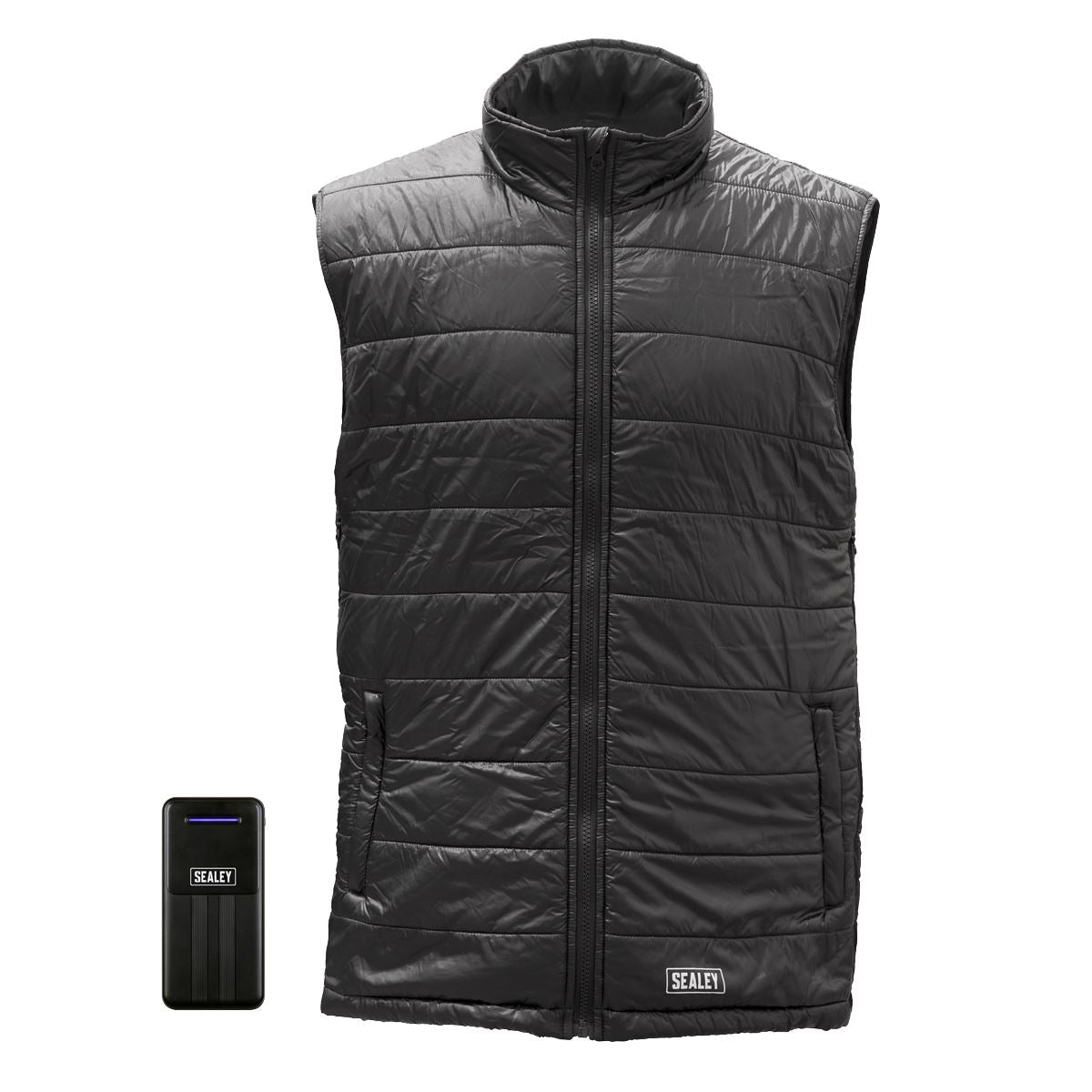 Sealey 5V Heated Puffy Gilet - 44" to 52" Chest with Power Bank 10Ah