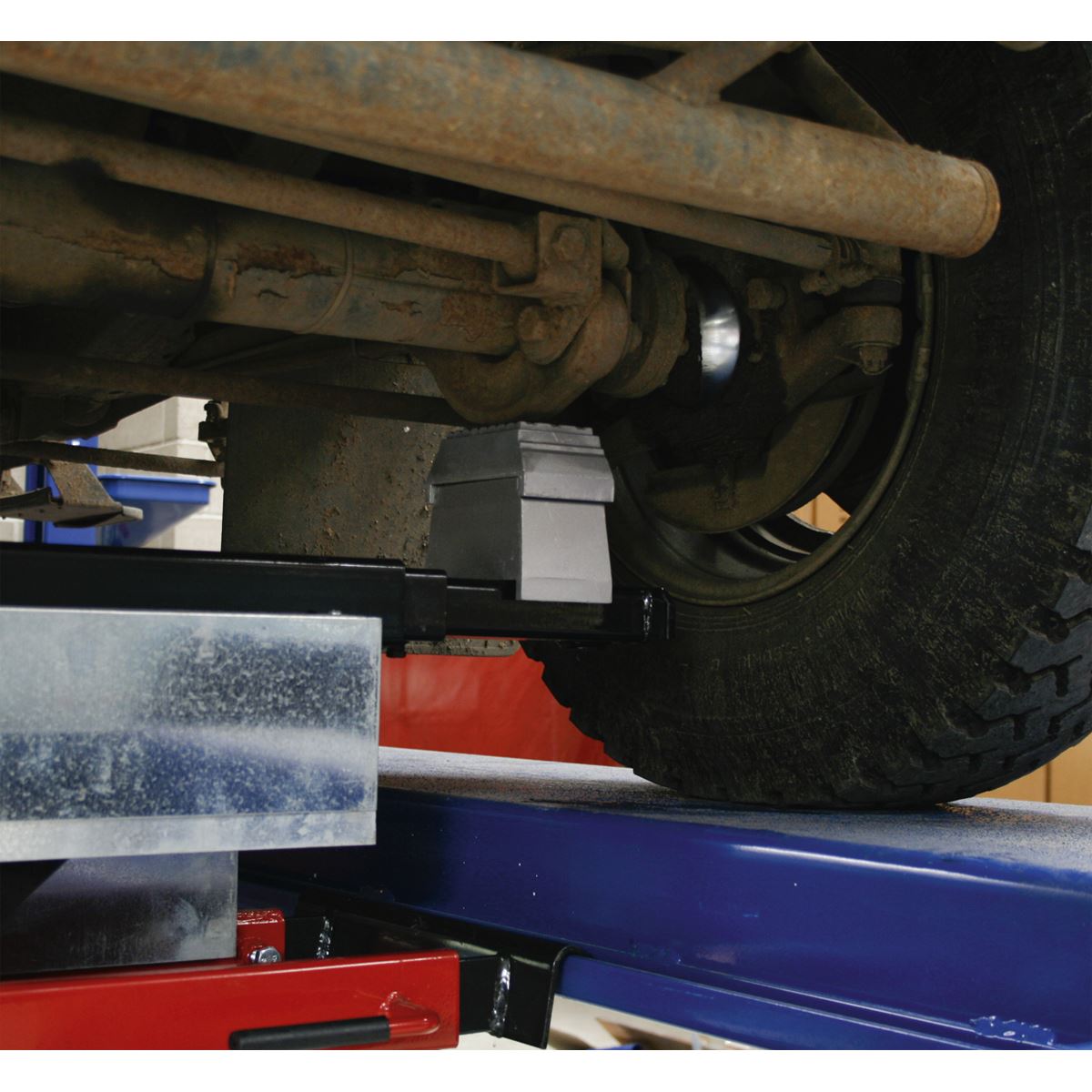 Sealey Jacking Beam 2 Tonne with Arm Extenders & Flat Roller Supports 