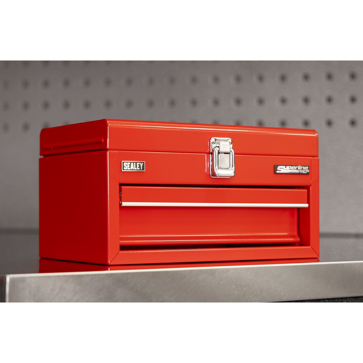 Sealey Superline Pro 1 Drawer Mini Toolbox Red  White Rose Tools