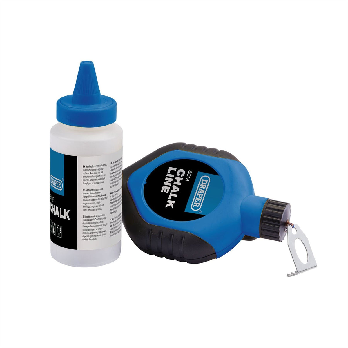 Draper Chalk Line Set 30m 115g (2 Piece) 75045  White Rose Tools