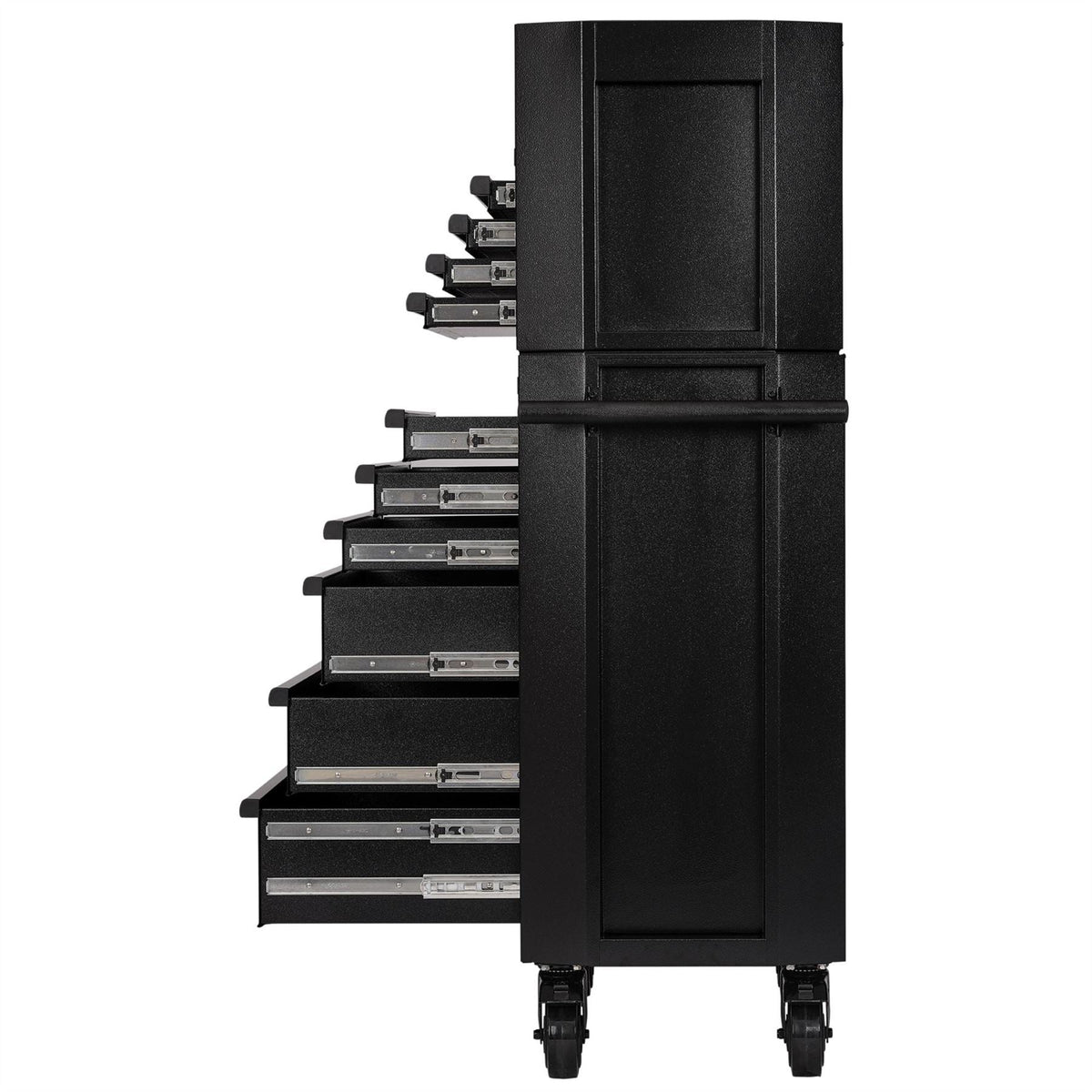 BUNKER 10 Drawer Combined Roller Cabinet and Tool Chest 26" Black 24247  White Rose Tools